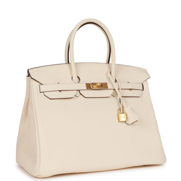 Hermes Birkin 35 Nata Togo Gold Hardware