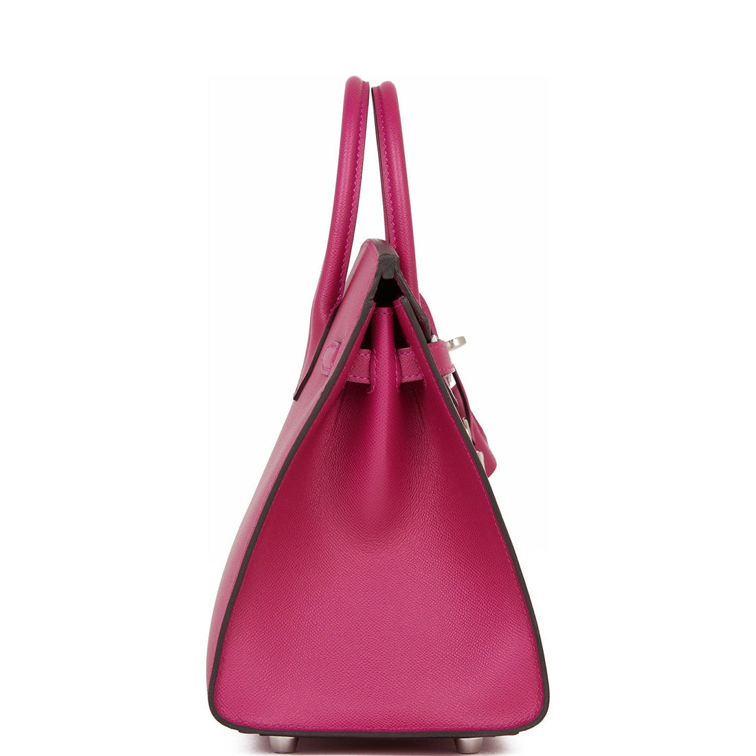 Hermes Birkin Sellier 25 Rose Pourpre VeaNewMadame Palladium Hardware