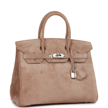 Vintage Hermes Birkin 30 Gris Perle Doblis Palladium Hardware
