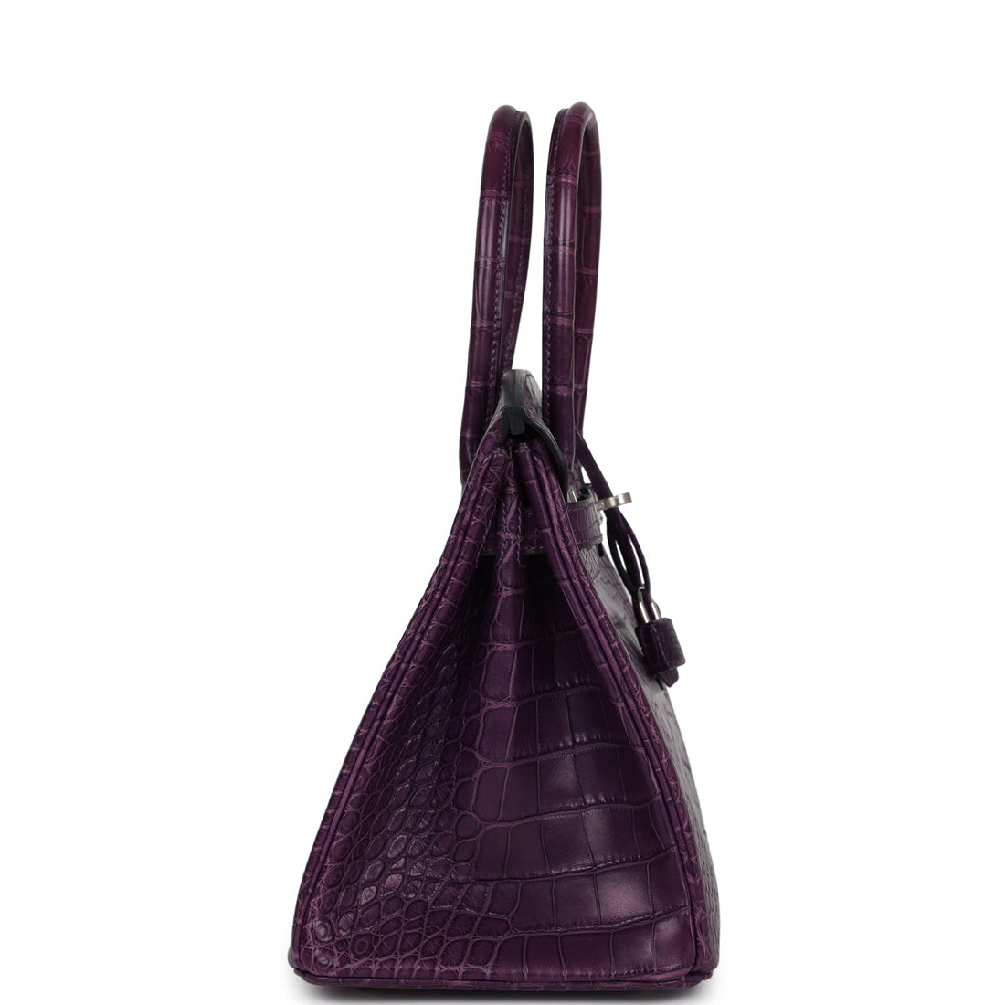 Hermes Birkin 30 Amethyst Matte Alligator Palladium Hardware