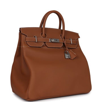 Hermes Birkin HAC 40 Gold Togo Palladium Hardware