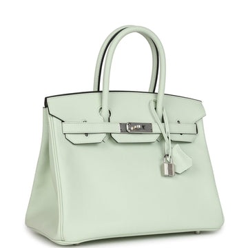 Hermes Birkin 30 Vert Fizz Epsom Palladium Hardware