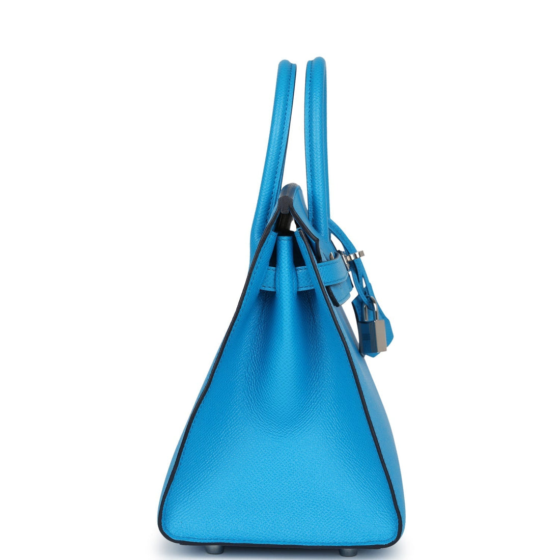 Hermes Birkin Sellier 25 Bleu Frida Epsom Palladium Hardware
