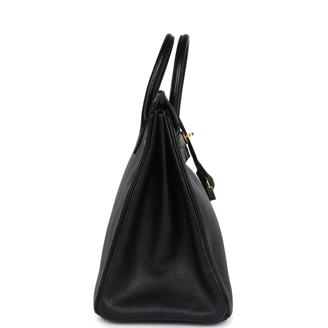 Hermes HAC Birkin 32 Black Ardennes Gold Hardware