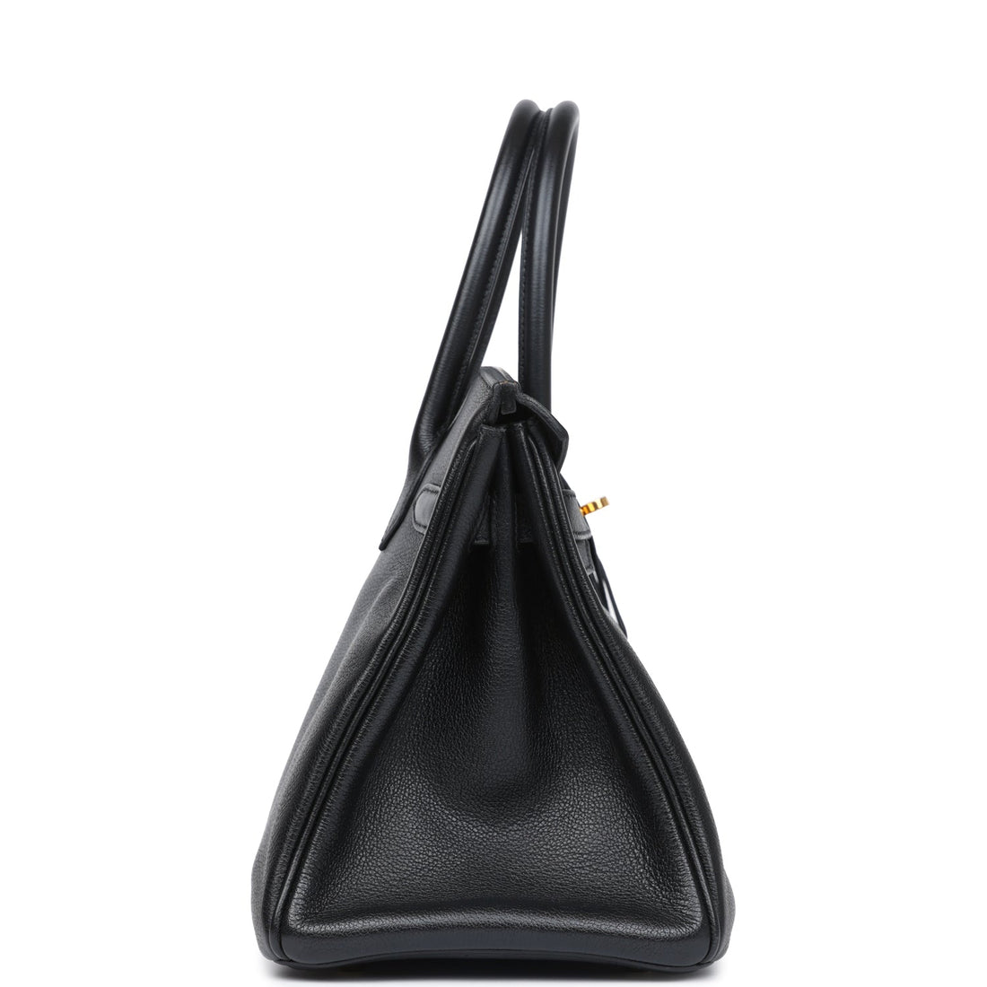Hermes Birkin 30 Black Novillo Gold Hardware