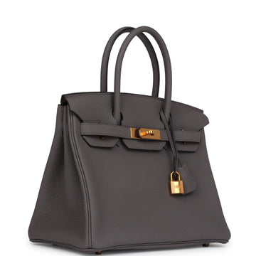 Hermes Birkin 30 Etain Togo Rose Gold Hardware