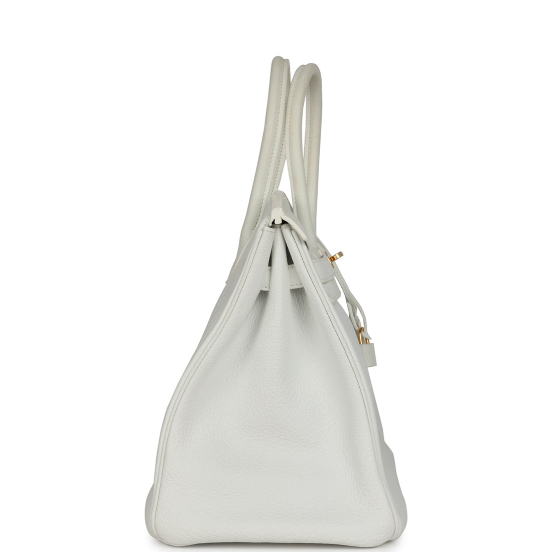 Hermes Birkin 35 White Clemence Gold Hardware