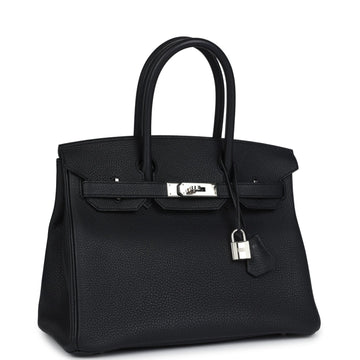 Hermes Birkin 30 Black Togo Palladium Hardware