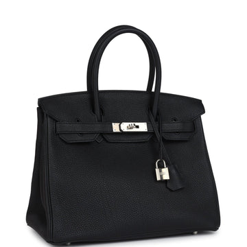 Hermes Birkin 30 Black Togo Palladium Hardware