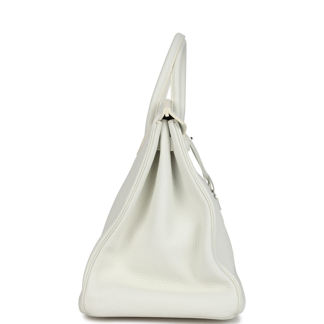 Hermes Birkin 40 White Clemence Palladium Hardware