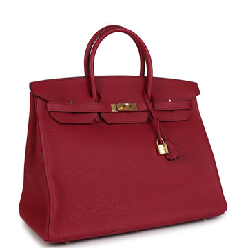 Hermes Birkin 40 Rubis Togo Gold Hardware