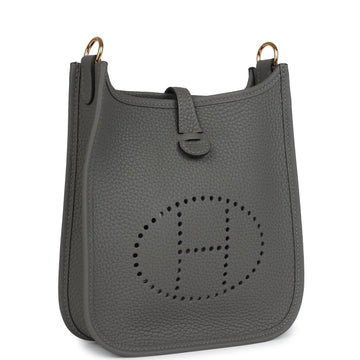 Hermes Evelyne TPM Gris Meyer Clemence Gold Hardware
