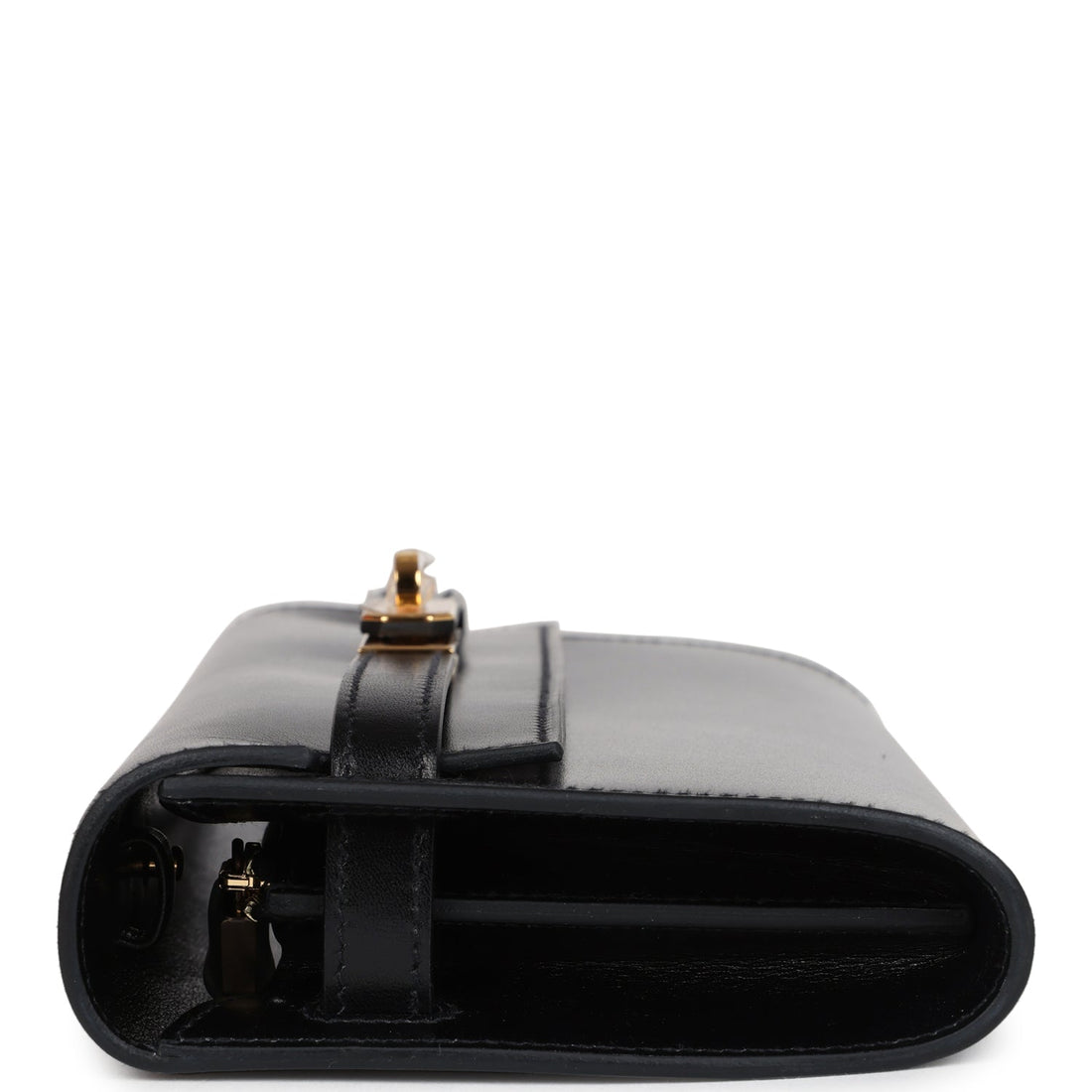 Hermes Kelly Wallet To Go Black Box Gold Hardware