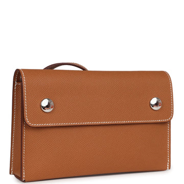 Hermes Hermesnap Wallet Gold Epsom Palladium Hardware