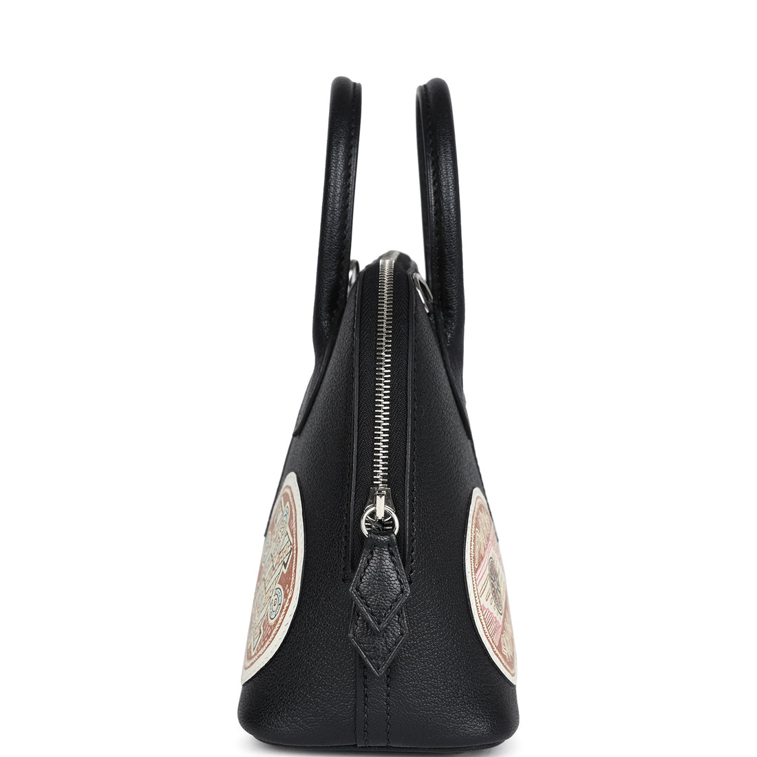 Hermes Mini 1923 Pique-Colle Bolide Black Chevre Palladium Hardware
