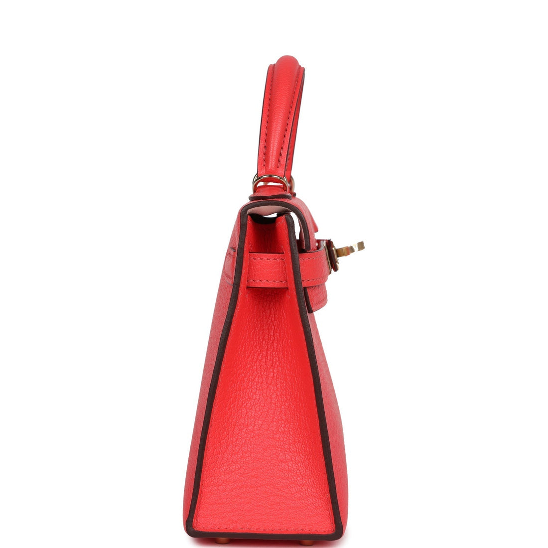 Hermes Special Order (HSS) Kelly Sellier 20 Rose Texas Verso Chevre Permabrass Hardware