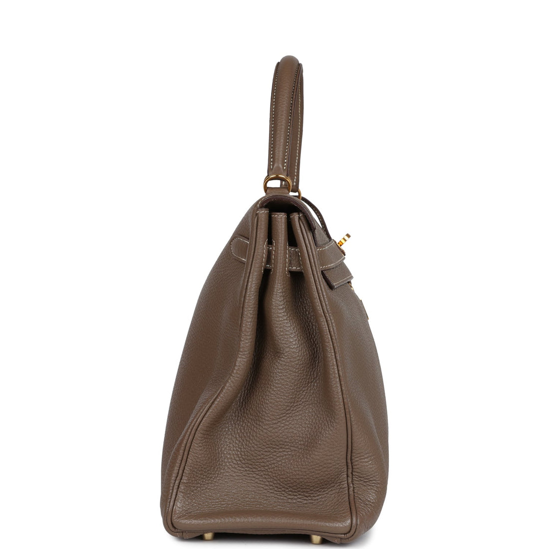 Hermes Kelly Retourne 35 Etoupe Togo Gold Hardware