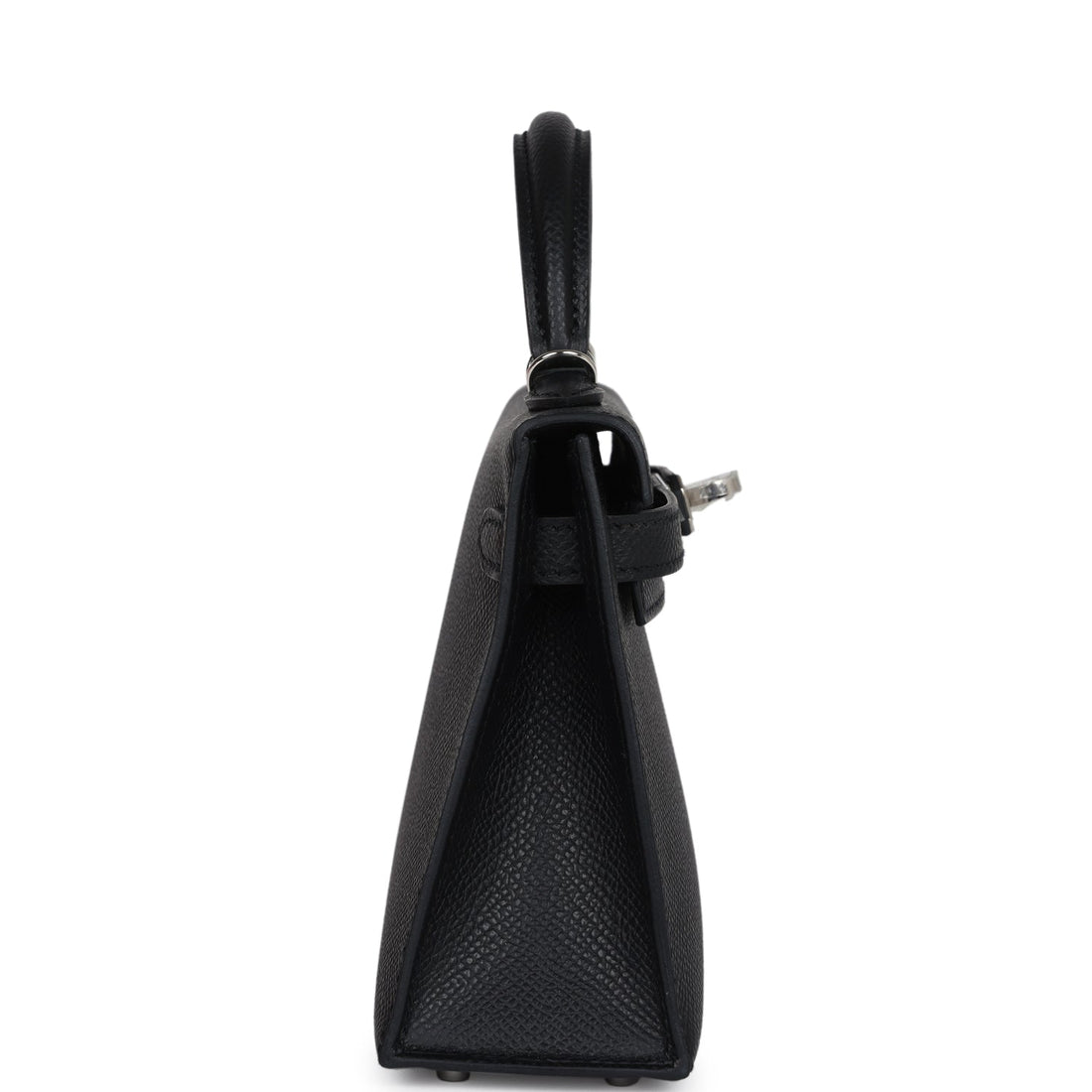 Hermes Kelly Sellier 20 Black Epsom Palladium Hardware