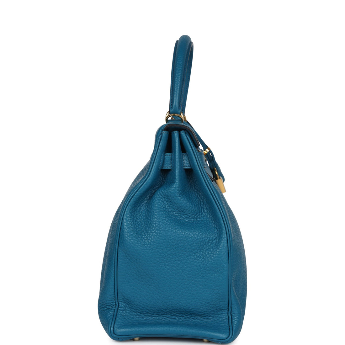New Hermes Kelly Retourne 35 Cobalt Clemence Gold Hardware