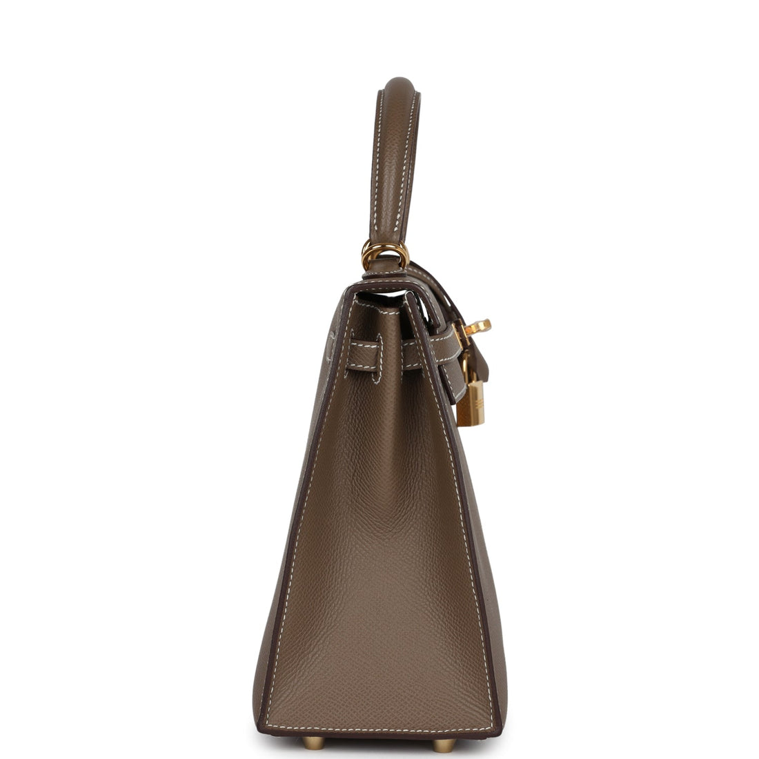 Hermes Kelly Sellier 25 Etoupe Epsom Gold Hardware