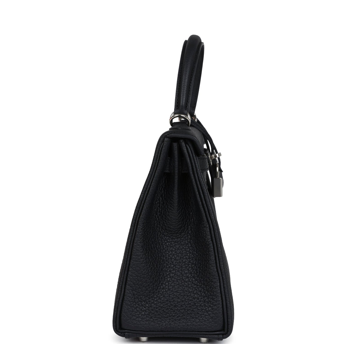 Hermes Kelly Retourne 28 Black Togo Palladium Hardware