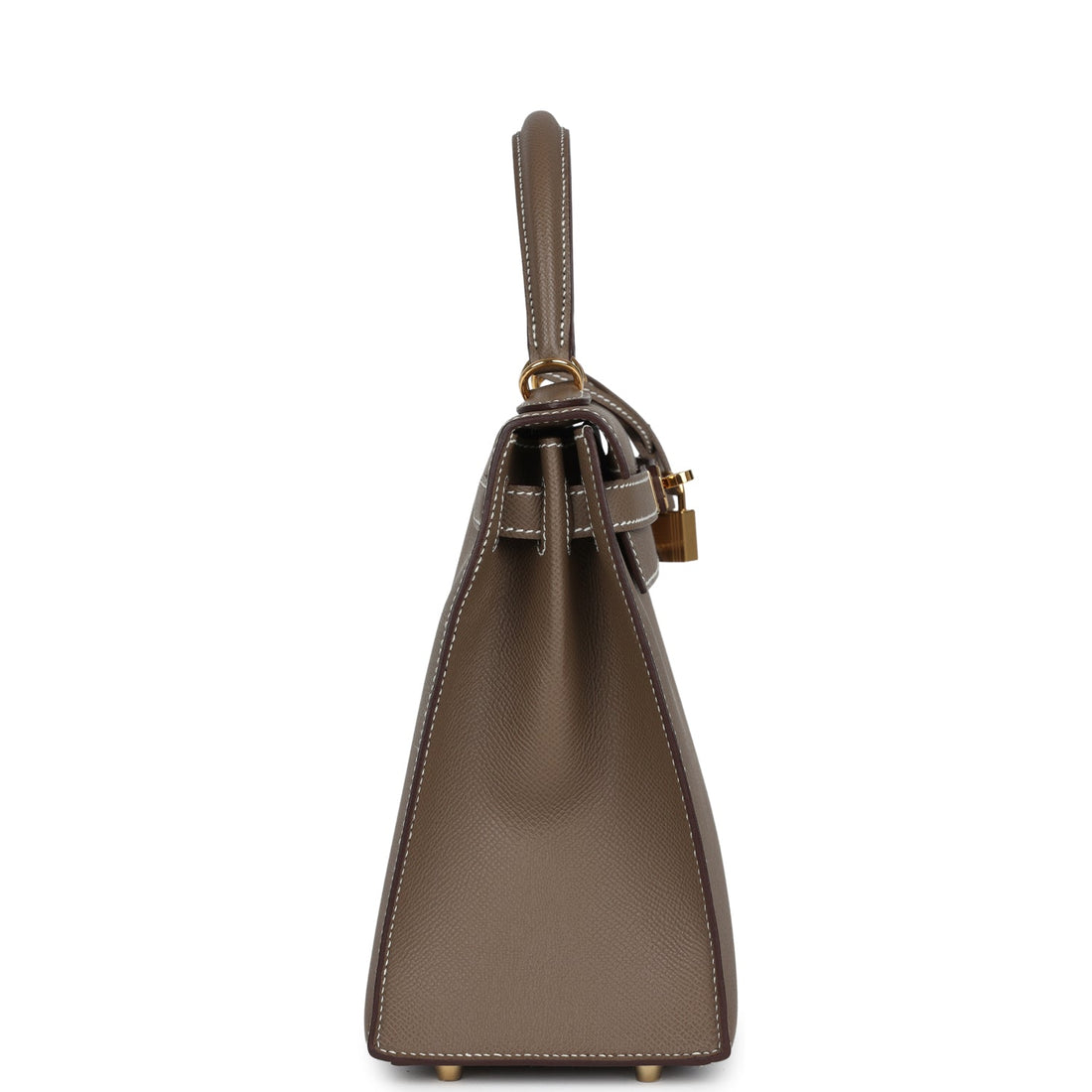 New Hermes Kelly Sellier 28 Etoupe Epsom Gold Hardware