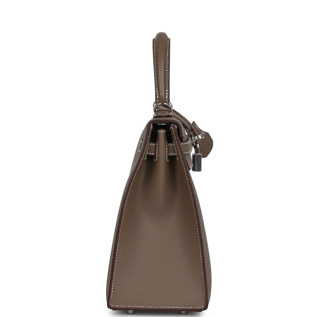 Hermes Kelly Sellier 25 Etoupe Epsom Palladium Hardware
