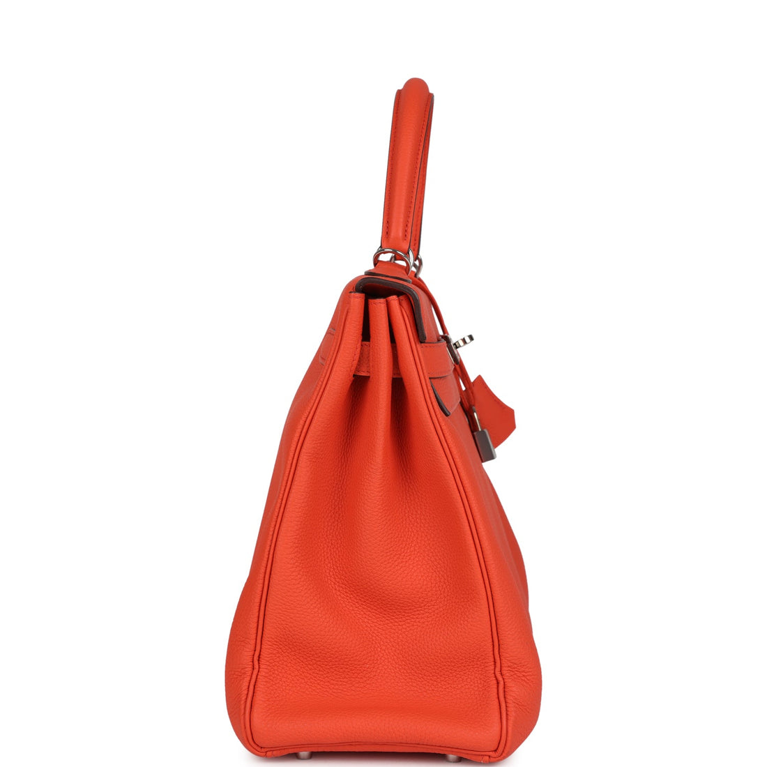 Hermes Kelly Retourne 35 Orange Poppy Togo Palladium Hardware