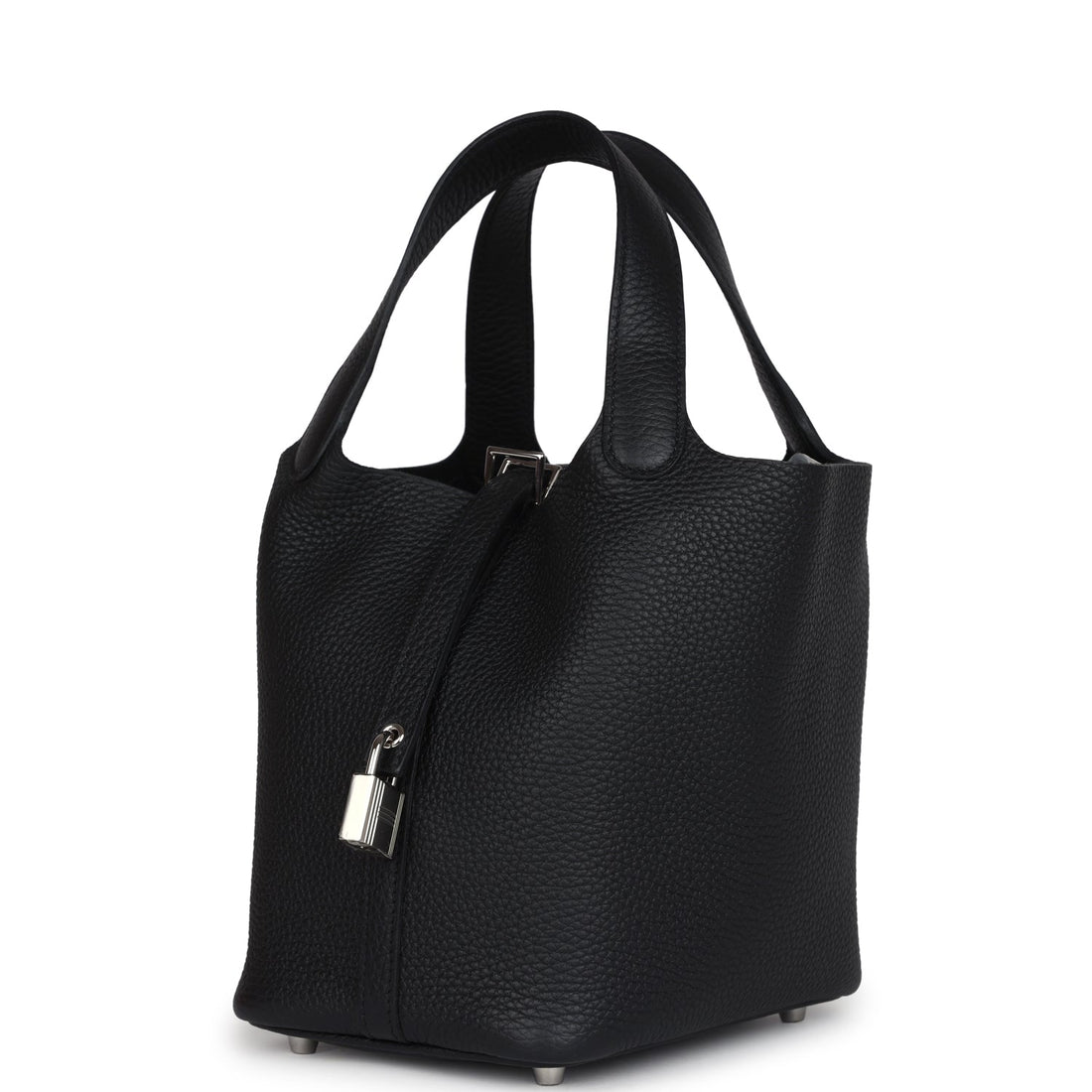 Hermes Picotin Lock 18 Black Clemence Palladium Hardware