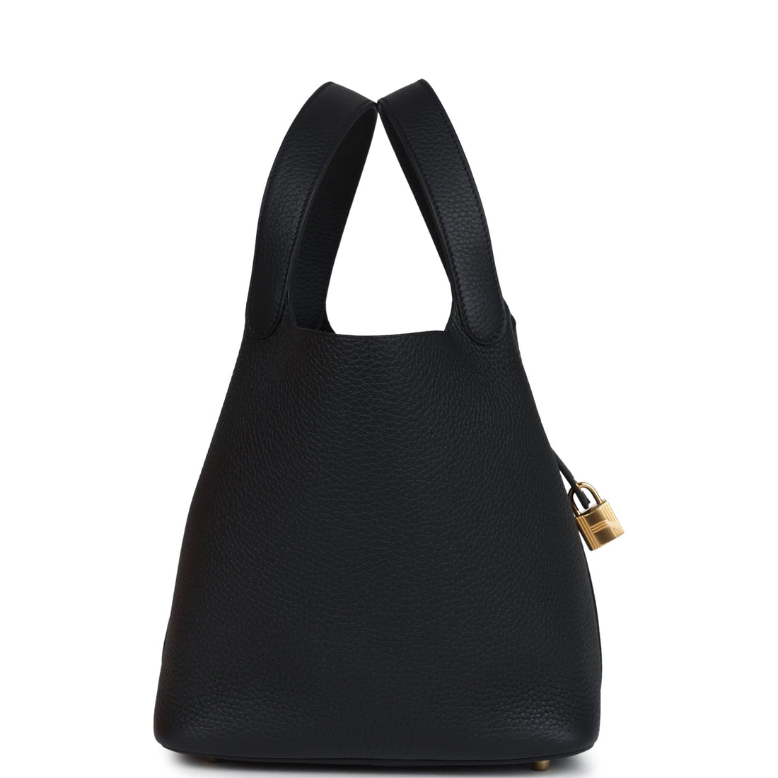 Hermes Picotin Lock 22 Black Clemence Gold Hardware
