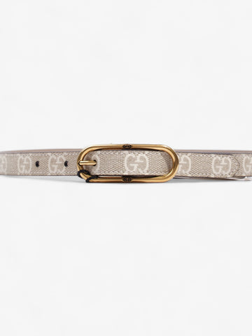 Gucci Jackie 1961 Thin Belt Beige And White CS Supreme Coated Canvas 60cm 24"