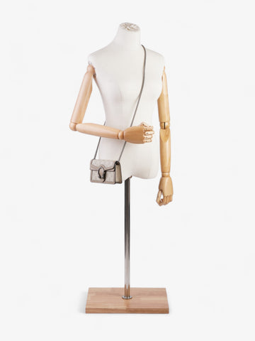 Gucci Super Mini Dionysus Beige and white CS Supreme Coated Canvas