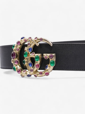 Gucci CS Marmont Crystal Belt Black / Gold / Multicoloured Leather 75cm / 30"