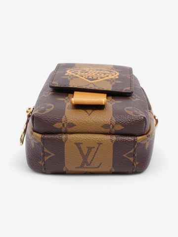 Louis Vuitton Double Phone Pouch Shoulder Bag Monogram / Monogram Reverse / Yellow Coated Canvas
