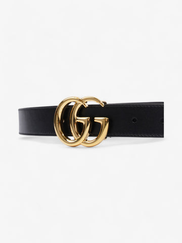 Gucci CS Marmont Thin Belt Black / Gold Leather 85cm / 34"