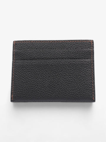 Burberry TB Card Case Black / Gold Grained Leather