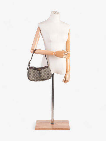 Gucci Ophidia Beige And Ebony CS Supreme Coated Canvas Small