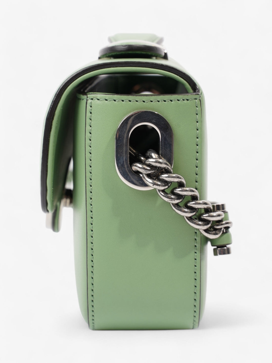 Gucci CS Shoulder Bag Light Green Leather Mini