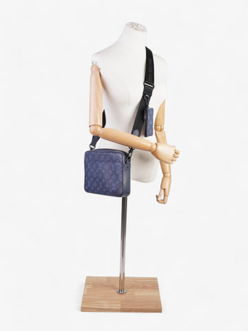 Louis Vuitton Duo Messenger Bag Blue Shadow Monogram Leather