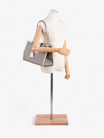 Gucci Padlock Beige And Ebony CS Supreme / Cream Coated Canvas Small