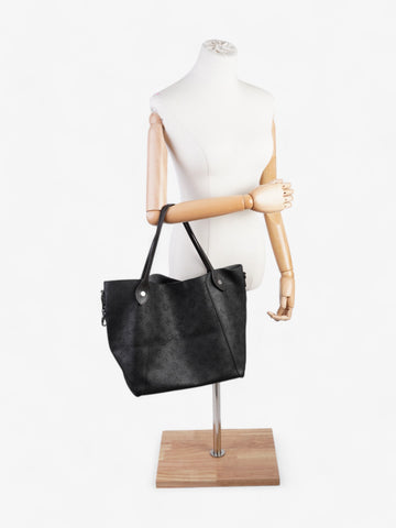 Louis Vuitton Hina Monogram Mahina / Black Calfskin Leather MM