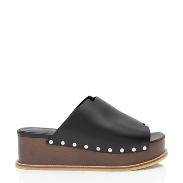 Hermes Calfskin Ellipse Sandals - Size 8 / 38 (SHF-lzukCS)