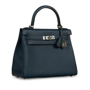Kelly 28 - Bleu De Prusse Togo - PHW