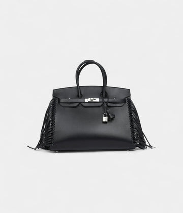 Hermès Birkin 35 Anate Black Evergrain Palladium Hardware