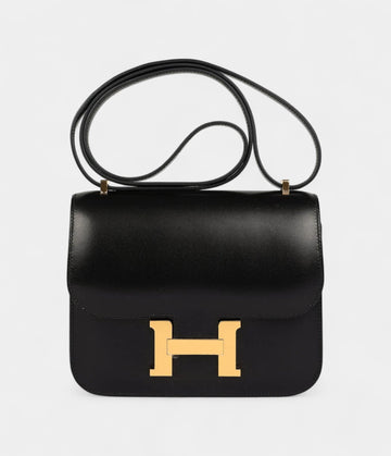 Hermès Constance 18 Black Box Gold Hardware