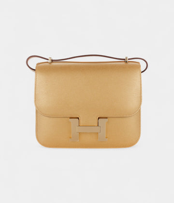 Hermès Constance 18 Dore Chevre Chamkilight Gold Hardware