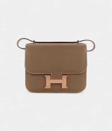 Hermès Constance 18 Etoupe Epsom Rose Gold Hardware