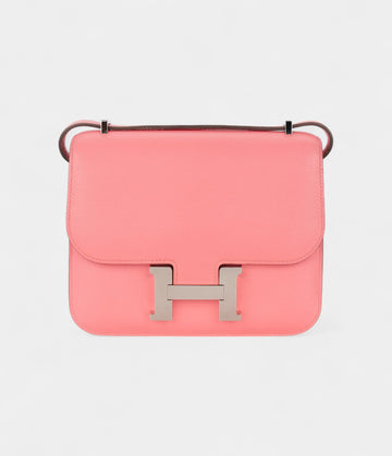 Hermès Constance 18 Rose Été / Terre Battu Evecolour Palladium Hardware