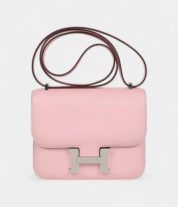 Hermès Constance 18 Rose Sakura Swift Palladium Hardware