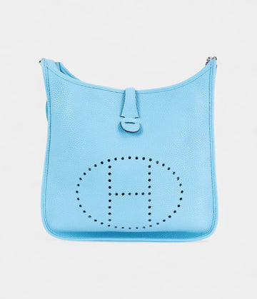 Hermès Evelyne 29 Crossbody Bag Bleu du Nord Clemence